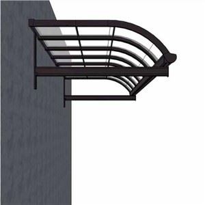 Nadstrešek iz polikarbonatnega okna tipa R