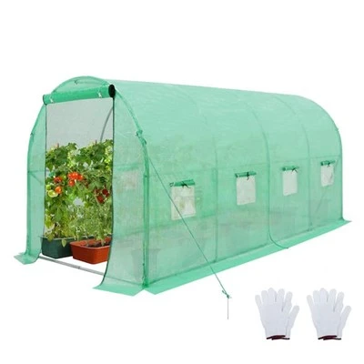 20 Ft. WX 10 Ft. DX 6,6 Ft. H Velik vhodni vrt v rastlinjaku